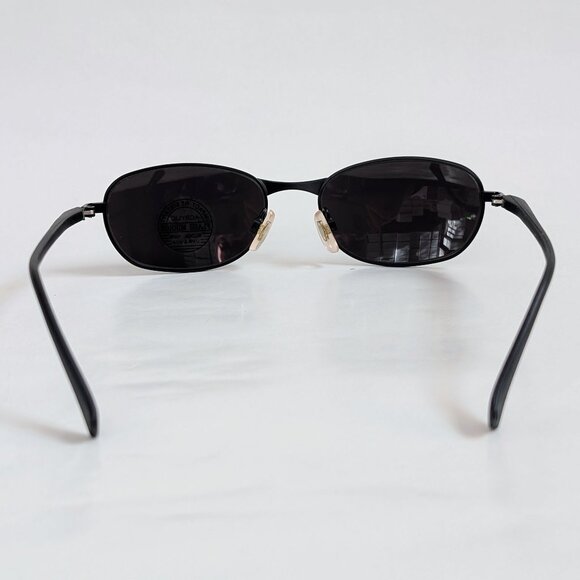 NWT Vintage 90's Rectangle Metal Combo Sport Sunglasses (M. Black) - Picture 4 of 5